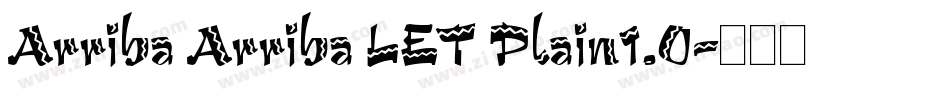 Arriba Arriba LET Plain1.0字体转换